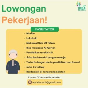 Lowongan Kerja My Idea School Penempatan Tangerang Selatan