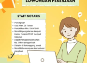 Lowongan Kerja Staff Notaris di Serang | Kantor Notaris Laura Rizky Ananta