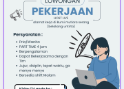 Lowongan Pekerjaan Host Live Penempatan Serang