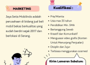 Lowongan Kerja Marketing Otomotif di Jaya Setia Mobilindo, Serang