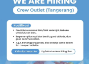 Lowongan Kerja Crew Outlet Bing Chun di Tangerang (Lulusan Baru SMA/SMK Merapat!)