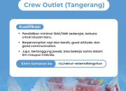 WE ARE HIRING! Peluang Karir sebagai Crew Outlet di Bing Chun Tangerang – Terbuka untuk Lulusan Baru!