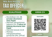 Lowongan Kerja Tax Officer di Panca Budi, Tangerang (Wajib Brevet A & B)