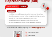 Lowongan Kerja Medical Representative (MR) di Dexa Group, Serang