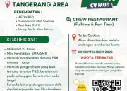 Loker Crew Restaurant (Full Time & Part Time) Wingstop, Tangerang