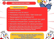 Lowongan Kerja Staff/Crew Mixue Mauk, Tangerang