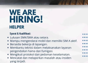 Lowongan Kerja Helper Fumindo di Karawang dan Serang Terbaru