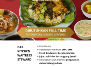 Loker Full Time Bar, Kitchen, Waitress, Steward Nasi Bakar LG Gading Serpong (Fresh Graduate OK)