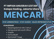 Loker PT IMPAN ANUGRAH LESTARI Terbaru 2025: Staf Administrasi, Staf Leader, & Sales Representative