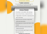 Loker Fashion Crew Nobby Karawaci 2024: Penempatan Tangerang (Minimal SMA/SMK)
