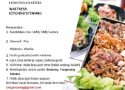 Lowongan Kerja Waitress & Kitchen/Steward Oh My Grill (OMG!) – SMA/SMK/Sederajat Serpong 2025