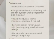 Lowongan Kerja Eyelash & Nail Therapist di Tangcity Mall – Loker Terbaru