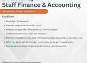 Lowongan Kerja Staff Finance & Accounting Wijaya Platinum Clinic Depok 2025
