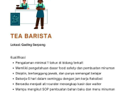Lowongan Kerja Tea Barista di Numu Thai Inspired Dessert Gading Serpong
