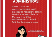 Kesempatan Emas SMA/SMK: Lowongan Kerja Administrasi Mega Production Corp Jakarta Selatan Terbaru 2026