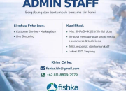 Lowongan Kerja Admin Staff Fishka BSD Serpong Terbaru 2026 – Minimal Lulusan SMA/SMK