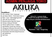 Lowongan Kerja SMA/SMK Admin Penjaga Toko Akilika Karawaci Terbaru 2026