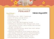 Lowongan Kerja Penjahit Hanael Embroidery Cilegon Terbaru 2026