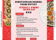 Lowongan Kerja Team Outlet Kebuli Ummi Berkah BSD Terbaru 2026