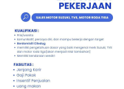 Lowongan Kerja Sales Motor Suzuki & TVS di Mitraindo Ciledug 2026