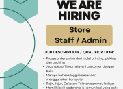 Lowongan Kerja Store Staff / Admin di Hice Gaming Terbaru 2026