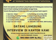 Lowongan Kerja PT Satria Rasidah Utama 2026: Terbuka Banyak Posisi!