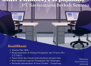 Lowongan Kerja Staff Finance/Perpajakan PT Savisratama Berkah Sentosa di Cikokol 2026