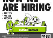 Lowongan Kerja Burger Bangor 2026: Barista, Pastry, dan Kitchen (SMA/SMK)