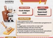 Lowongan Kerja Cook Helper Shigeru Supermall Karawaci Terbaru