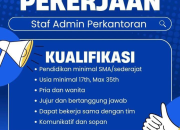 Lowongan Kerja Staf Admin Perkantoran di PT BP Management Grup Terbaru 2026