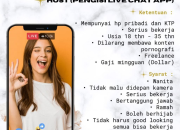 Lowongan Kerja Freelance Wanita 2026 – Host Live Chat App Gaji Dollar