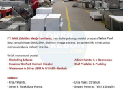 Loker SMA/SMK 2026: PT Multika Madju Lesthara Buka Banyak Posisi Strategis