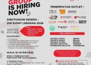 Kesempatan Emas Kerja Event Lebaran! Boga Group Buka Lowongan Service dan Kitchen 2026