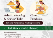 Lowongan Kerja Event Lebaran HEVN 2026: Admin & Crew Produksi