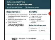 Lowongan Kerja Retail Store Supervisor Dekoruma – Jabodetabek, Samarinda, Cilegon, & Bali 2026