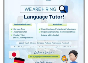 Lowongan Kerja Language Tutor Schoters by Ruangguru – Tegal, Cilegon, Denpasar, Padang, Palembang, & Pontianak 2026