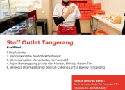 Lowongan Kerja LaRitta Bakery Shop 2026: Staff Sales, Baker, & Outlet