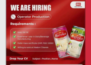 Lowongan Kerja Operator Production Batavia Indo Global (BIG) Cikande 2026