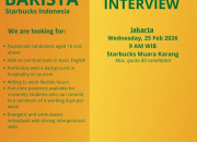 Starbucks Indonesia Hiring Barista Part Time & Full Time, Datang Langsung 25 Februari 2026 di Muara Karang!