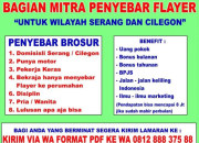 Lowongan Kerja Penyebar Brosur PT YHIS Mahakarya Serang & Cilegon 2026
