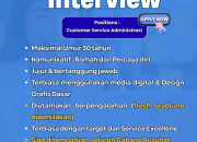 Lowongan Kerja Customer Service Administrasi Rusuhat (Rumah Sunat Sehat) 2026