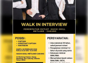 Lowongan Kerja Hachi Grill Metland 2026: Walk In Interview Captain, Assistant Captain, & Waiter