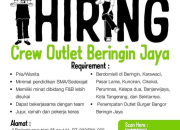 Lowongan Kerja Crew Outlet Burger Bangor Beringin Jaya 2026