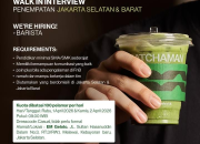 Lowongan Kerja Barista Matchaman 2026 (Puyo Group): Walk In Interview Jakarta Selatan & Barat, Kuota Terbatas!