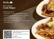 Lowongan Kerja Maiku Cafe (Puyo Group) 2026 – Posisi Cook Helper untuk Lulusan SMA/SMK di Blok M
