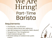 Lowongan Kerja Part-Time Barista CroFee Indonesia Jakarta 2026