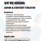 Lowongan Kerja Admin & Content Creator Rinmochiii Serang Terbaru 2026