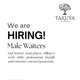 Lowongan Kerja Male Waiter Takuya Coffee Life Balance Cilegon Terbaru 2026